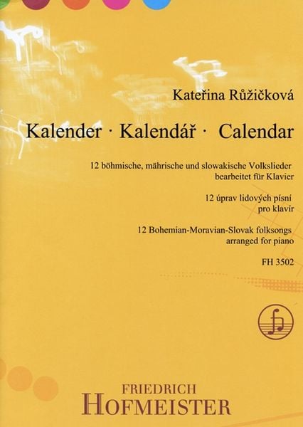 Kalender - 12 tschechische, mährische und slowakische Volkslieder