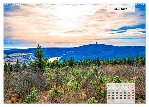 Produktbild: Oberwiesenthal und der Fichtelberg im Erzgebirge (Wandkalender 2026 DIN A2 quer), CALVENDO Monatskalender