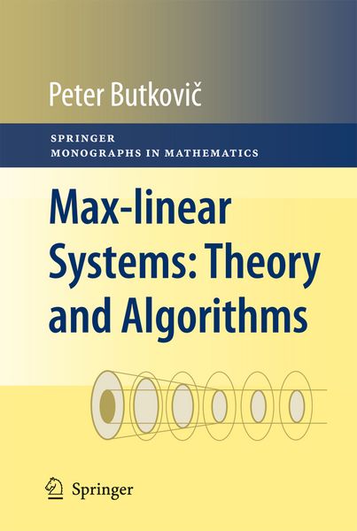 Produktbild: Max-linear Systems: Theory and Algorithms