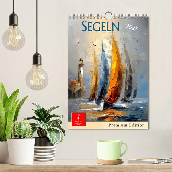Produktbild: Segeln - Pemium Edition (Wandkalender 2027 DIN A4 hoch), CALVENDO Monatskalender