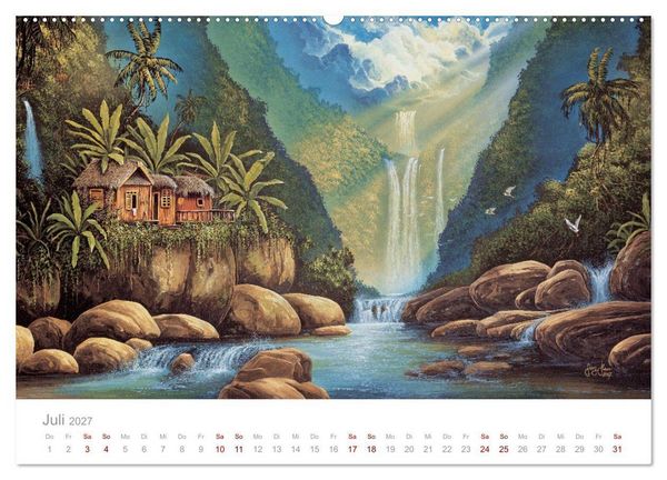 Produktbild: Paradise, Ausblicke und Tr&auml;umereien (hochwertiger Premium Wandkalender 2027 DIN A2 quer), Kunstdruck in Hochglanz