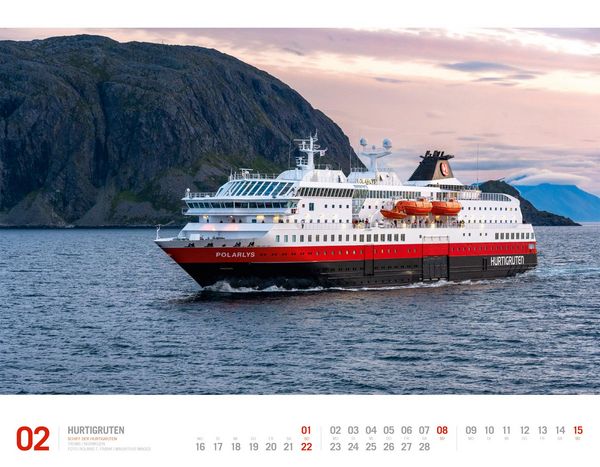 Produktbild: Hurtigruten Kalender 2026 | Unterwegs zwischen Bergen und Kirkenes