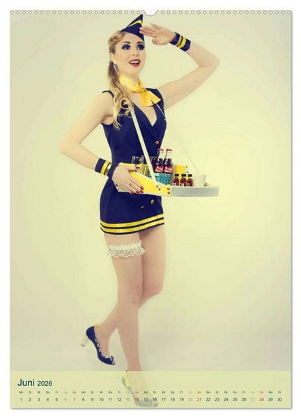 Produktbild: PinUp Girls 50er Jahre (hochwertiger Premium Wandkalender 2026 DIN A2 hoch), Kunstdruck in Hochglanz