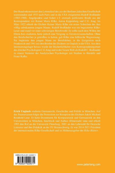 Produktbild: Rainer Maria Rilke und Rudolf Bodl&auml;nder