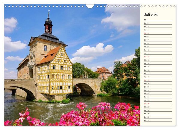 Produktbild: Bamberg und Fr&auml;nkische Schweiz (Wandkalender 2026 DIN A3 quer), CALVENDO Monatskalender