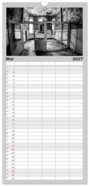 Produktbild: Familienplaner 2027 - Lost Beauty mit 5 Spalten (Wandkalender, 21 x 45 cm) CALVENDO
