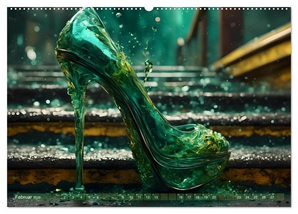 Produktbild: High Heels in Szene gesetzt (hochwertiger Premium Wandkalender 2026 DIN A2 quer), Kunstdruck in Hochglanz