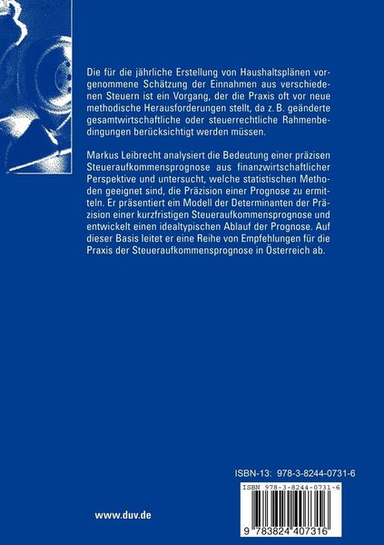 Produktbild: Steuersch&auml;tzung in &Ouml;sterreich