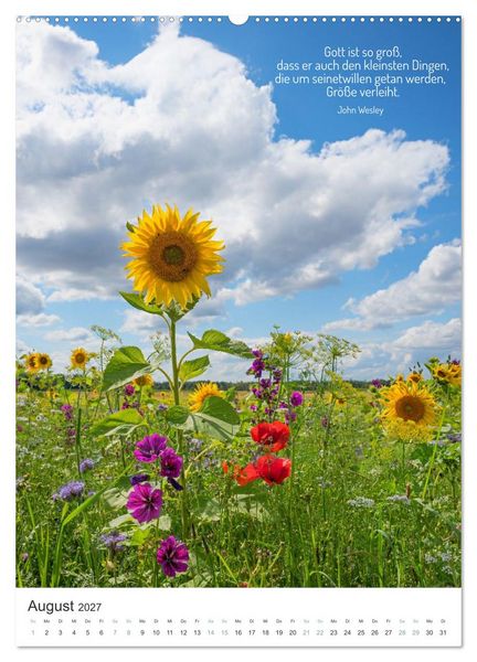 Produktbild: Christliche Natur-Poster (Wandkalender 2027 DIN A2 hoch), CALVENDO Monatskalender