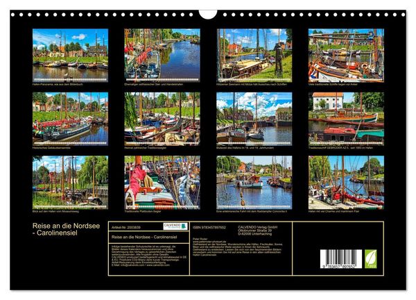 Produktbild: Reise an die Nordsee - Carolinensiel (Wandkalender 2026 DIN A3 quer), CALVENDO Monatskalender