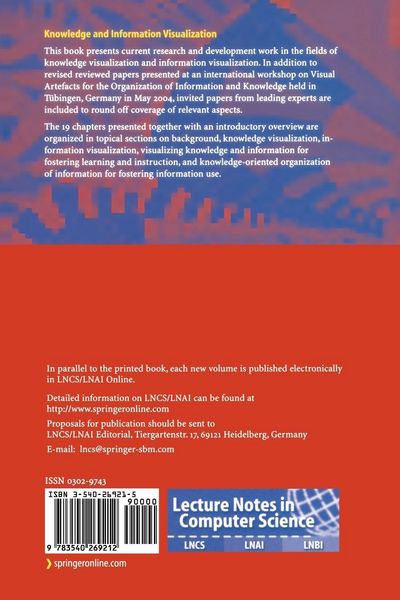Produktbild: Knowledge and Information Visualization