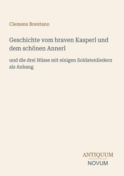 Produktbild: Geschichte vom braven Kasperl und dem sch&ouml;nen Annerl