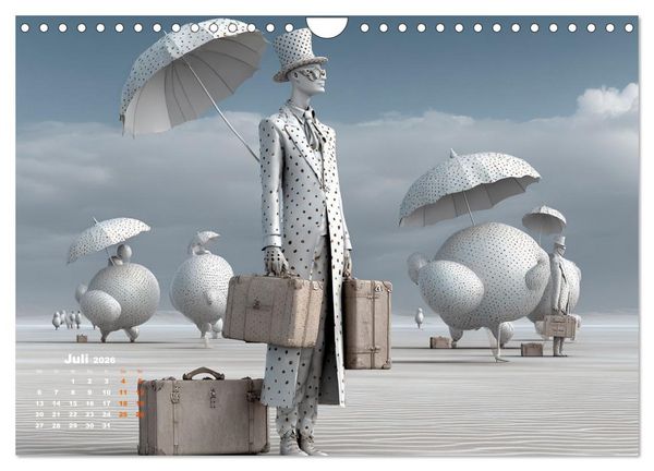 Produktbild: Zwischen Himmel und Gep&auml;ck (Wandkalender 2026 DIN A4 quer), CALVENDO Monatskalender
