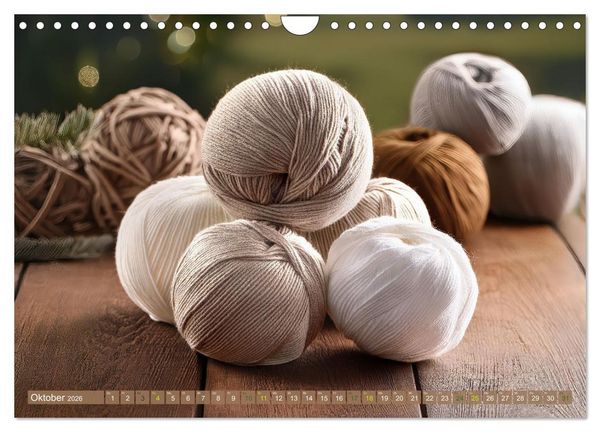 Produktbild: Stricken einmal anders (Wandkalender 2026 DIN A4 quer), CALVENDO Monatskalender