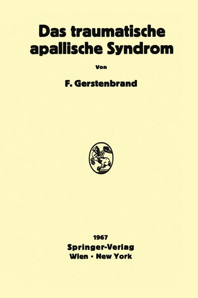 Produktbild: Das traumatische apallische Syndrom