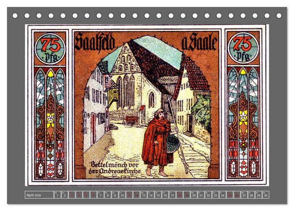 Produktbild: Gru&szlig; aus Saalfeld an der Saale (Tischkalender 2026 DIN A5 quer), CALVENDO Monatskalender