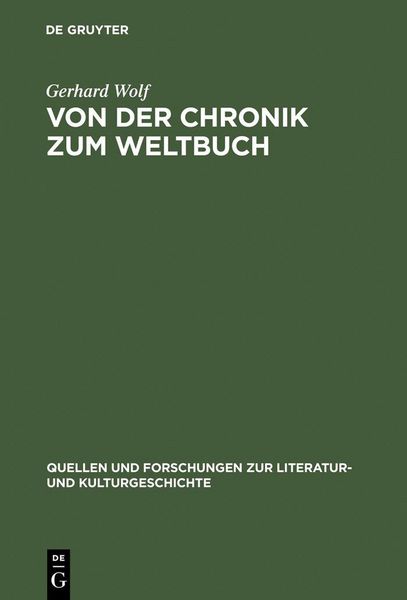 Produktbild: Von der Chronik zum Weltbuch