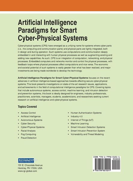 Produktbild: Artificial Intelligence Paradigms for Smart Cyber-Physical Systems
