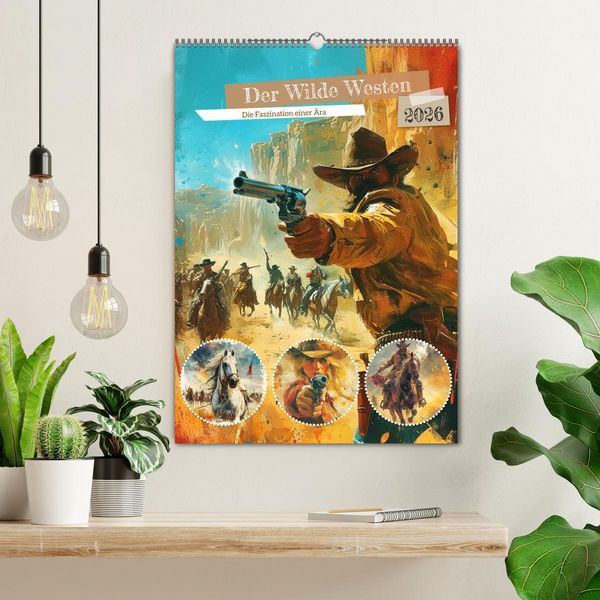 Produktbild: Der Wilde Westen. Die Faszination einer &Auml;ra (Wandkalender 2026 DIN A2 hoch), CALVENDO Monatskalender