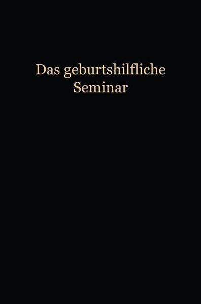 Produktbild: Das Geburtshilfliche Seminar
