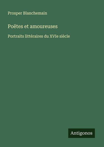 Produktbild: Po&euml;tes et amoureuses
