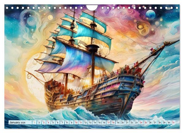 Produktbild: Sail of eternity (Wall Calendar 2026 DIN A4 landscape), CALVENDO 12 Month Wall Calendar