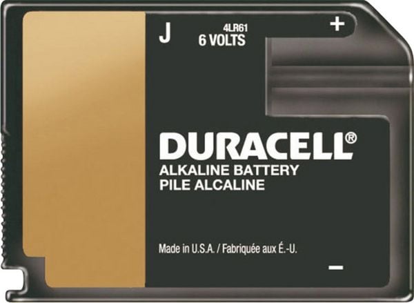 Produktbild: Duracell 4LR61 Block Spezial-Batterie 6 V (Flat Pack) Alkali-Mangan 6 V 500 mAh 1 St.