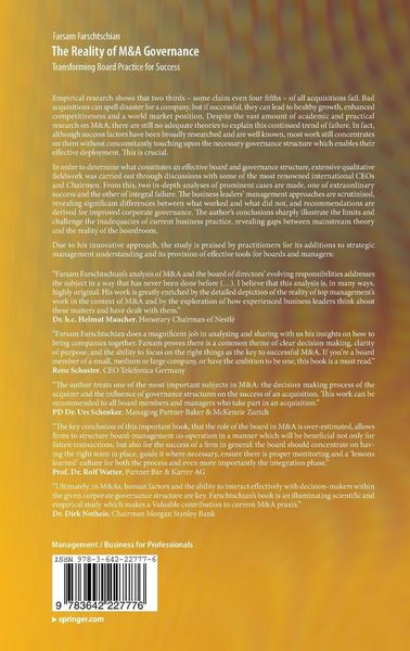 Produktbild: The Reality of M&A Governance