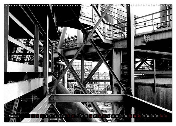 Produktbild: LaPaDu-H&uuml;ttenwerk Duisburg (hochwertiger Premium Wandkalender 2026 DIN A2 quer), Kunstdruck in Hochglanz