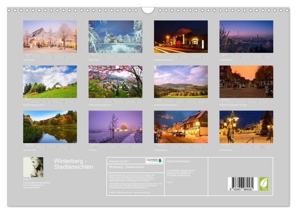 Produktbild: Winterberg - Stadtansichten (Wandkalender 2026 DIN A3 quer), CALVENDO Monatskalender