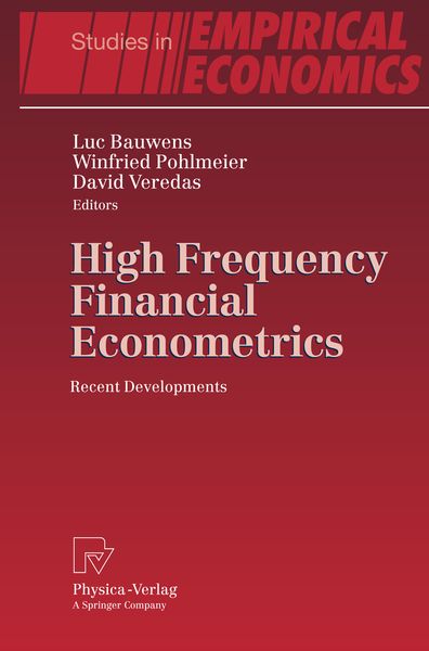 Produktbild: High Frequency Financial Econometrics