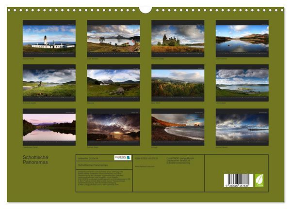 Produktbild: Schottische Panoramas (Wandkalender 2026 DIN A3 quer), CALVENDO Monatskalender