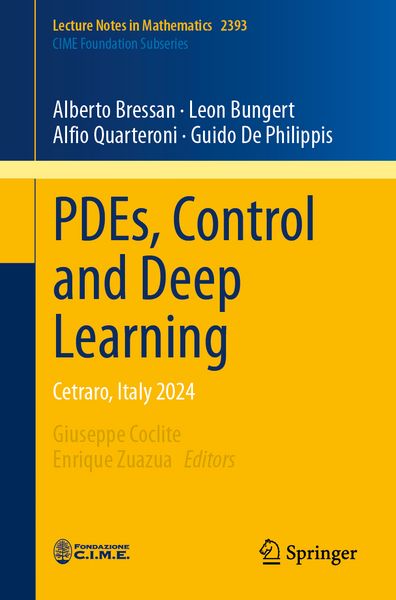 Produktbild: PDEs, Control and Deep Learning