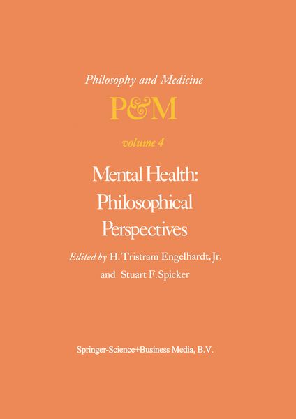 Produktbild: Mental Health: Philosophical Perspectives