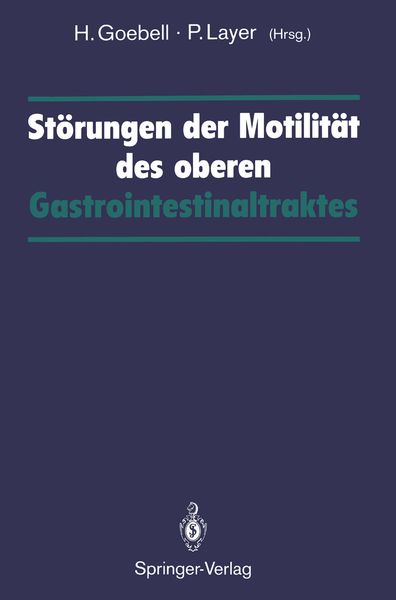 Produktbild: St&ouml;rungen der Motilit&auml;t des oberen Gastrointestinaltraktes