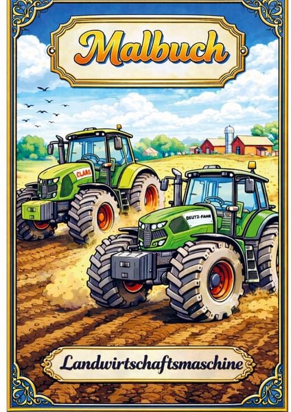 Produktbild: Malbuch, Landwirtschaftsmaschine