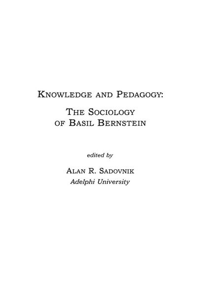 Produktbild: Knowledge and Pedagogy