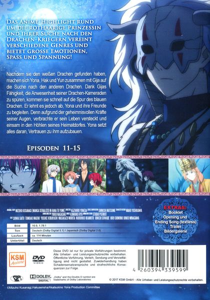 Produktbild: Akatsuki No Yona - Prinzessin der Morgend&auml;mmerung - Volume 3 (Episode 11-15)