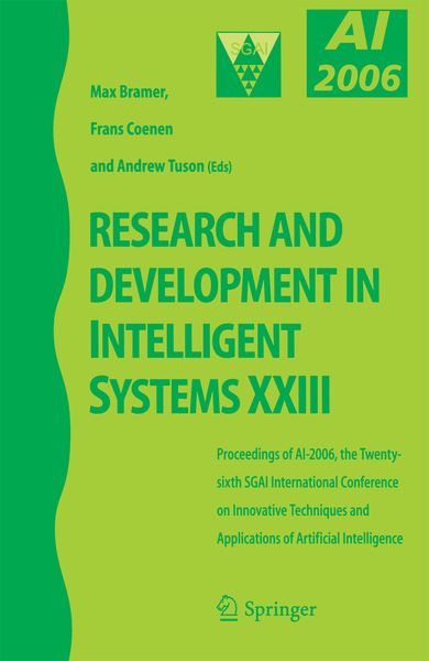Produktbild: Research and Development in Intelligent Systems XXIII