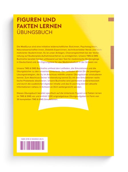 Produktbild: MedGurus - TMS &Uuml;bungsbuch Figuren lernen und Fakten lernen