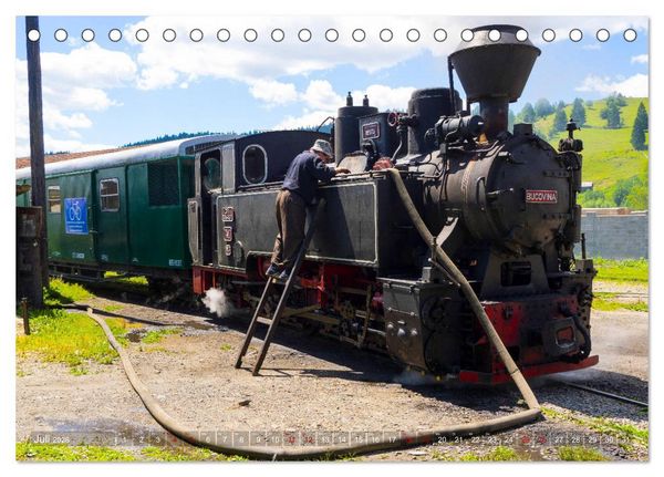 Produktbild: Waldbahnen in Rum&auml;nien - Die letzten Mocanitas (Tischkalender 2026 DIN A5 quer), CALVENDO Monatskalender