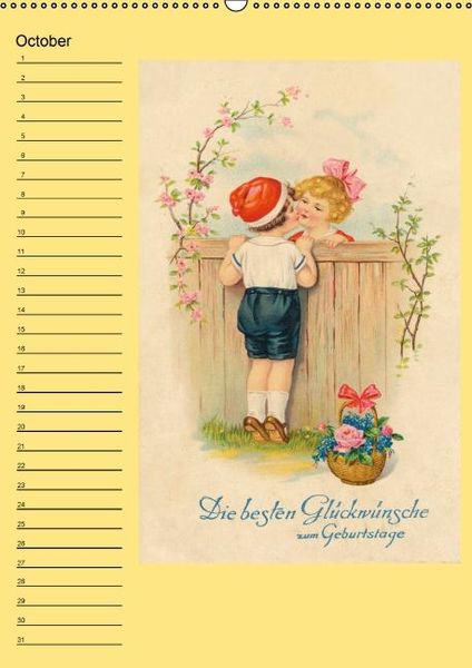 Produktbild: Nostalgic greetings (Wall Calendar perpetual DIN A2 Portrait)