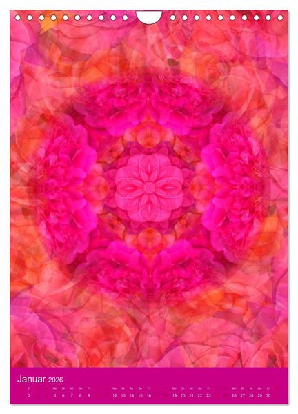 Produktbild: Meditative Pflanzenmandalas (Wandkalender 2026 DIN A4 hoch), CALVENDO Monatskalender