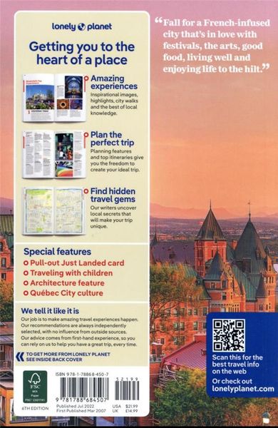 Produktbild: Lonely Planet Montreal & Quebec City