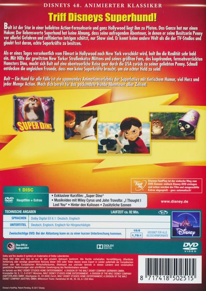 Produktbild: Bolt - Ein Hund f&uuml;r alle F&auml;lle - Disney Classics