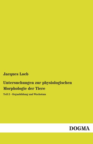 Produktbild: Untersuchungen zur physiologischen Morphologie der Tiere