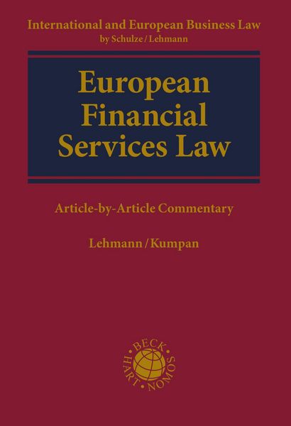 Produktbild: European Financial Services Law