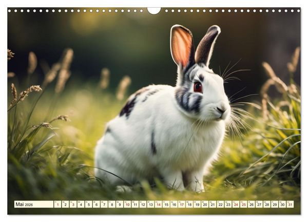 Produktbild: M&uuml;mmelm&auml;nner - Goldige Kaninchen (Wandkalender 2026 DIN A3 quer), CALVENDO Monatskalender