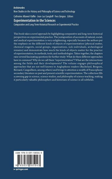 Produktbild: Experimentation in the Sciences