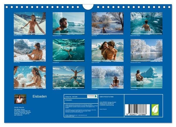 Produktbild: Eisbaden (Wandkalender 2026 DIN A4 quer), CALVENDO Monatskalender